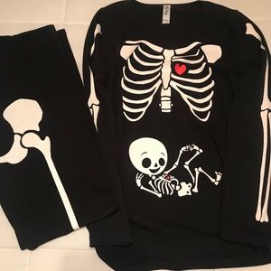 Maternity Halloween leggings set